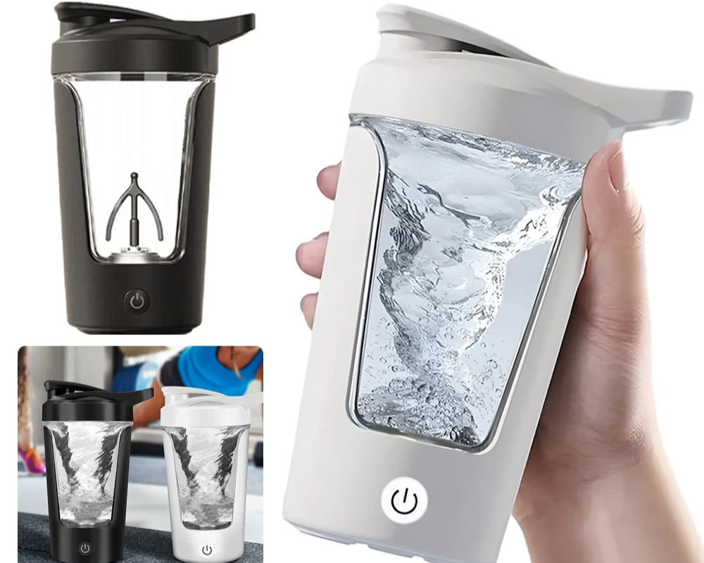 350ML Electric Protein Shaker Blender Fully Automatic Vortex Mixing Cup Bottle Eco Leakproof Fitness Cup for Travel Home Office