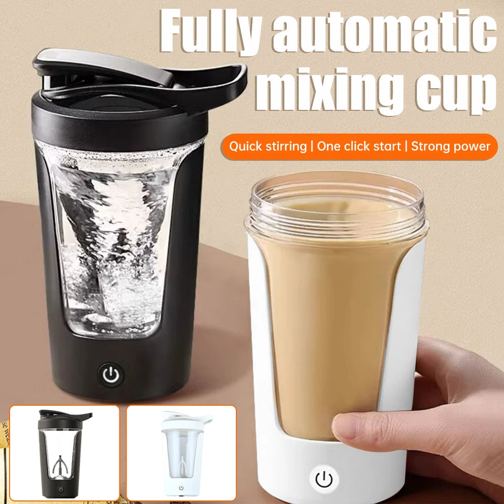 350ML Electric Protein Shaker Blender Fully Automatic Vortex Mixing Cup Bottle Eco Leakproof Fitness Cup for Travel Home Office